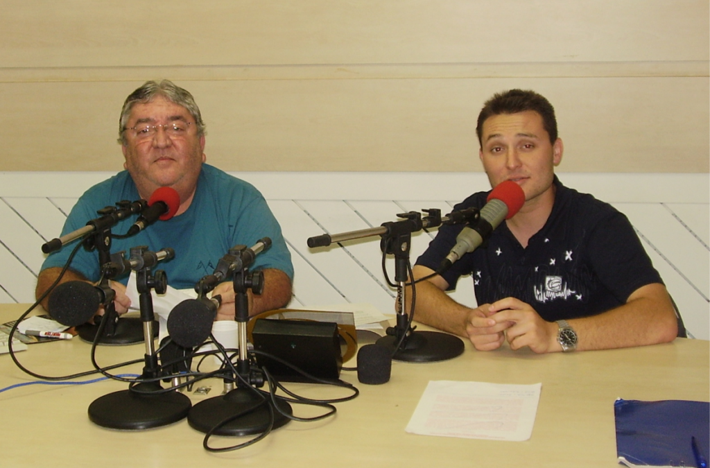 Itamar Flores e Guilherme Santos na Rádio Araranguá